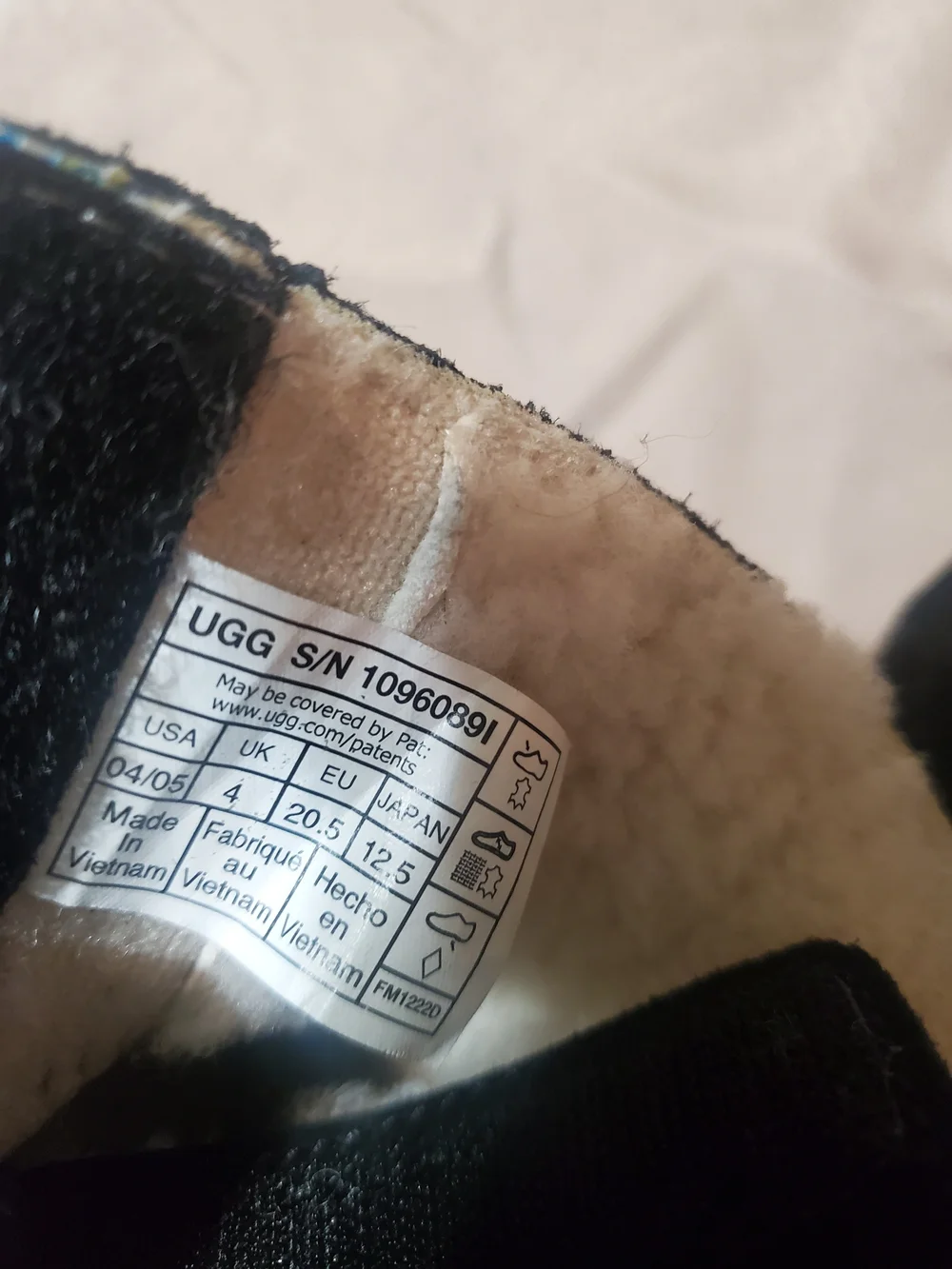 UGG Kids Black Suede Cozy Winter Boots